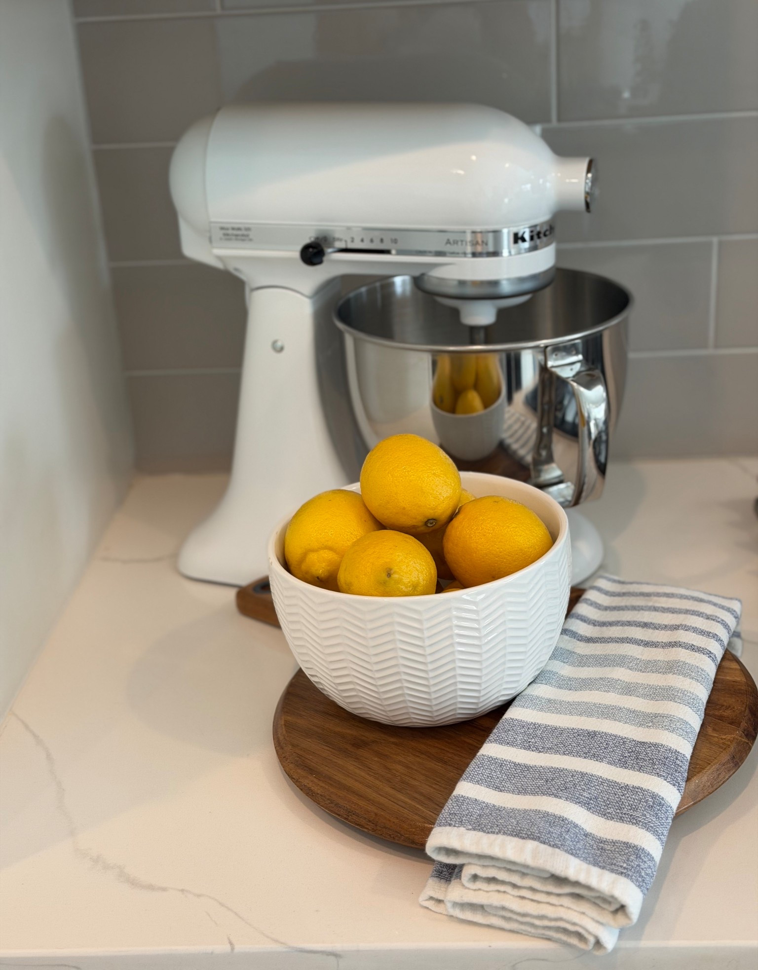 I’m loving our Artisan Kitchen Aid stand mixer and it’s perfect for baking cookies with my kids over spring break. 
