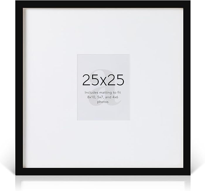 artisane home goods - Gallery Frame 1.0, Picture Frame, 25x25 frame, Black, Gallery Wall Frame Se... | Amazon (US)