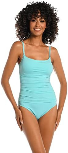La Blanca Women's One Piece Swimsuit Island Goddess Shirred Side Women's Bathing Suit | Amazon (US)