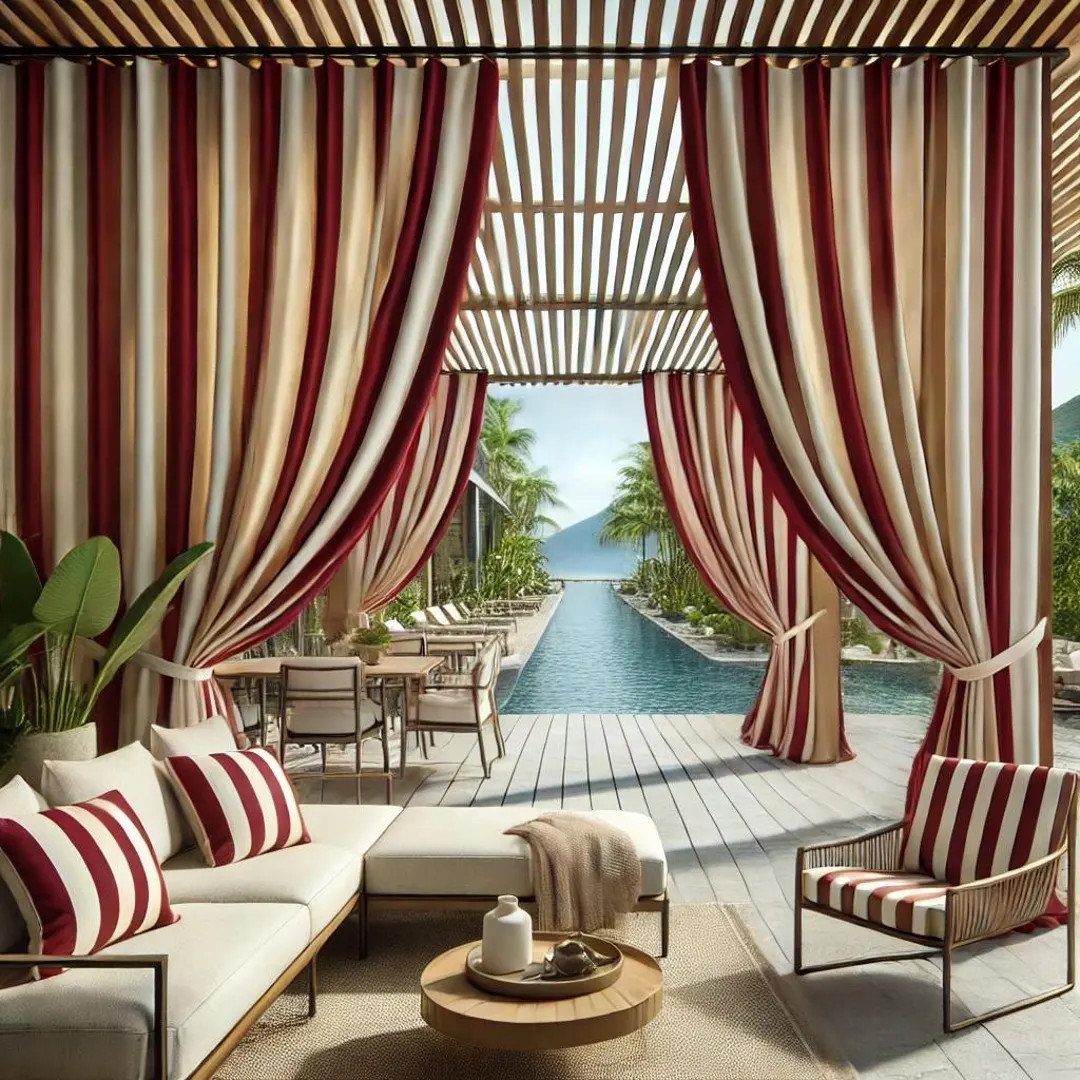 Custom Sunbrella Cabana Curtains – Luxury Resort-style Outdoor Drapes - Etsy | Etsy (US)