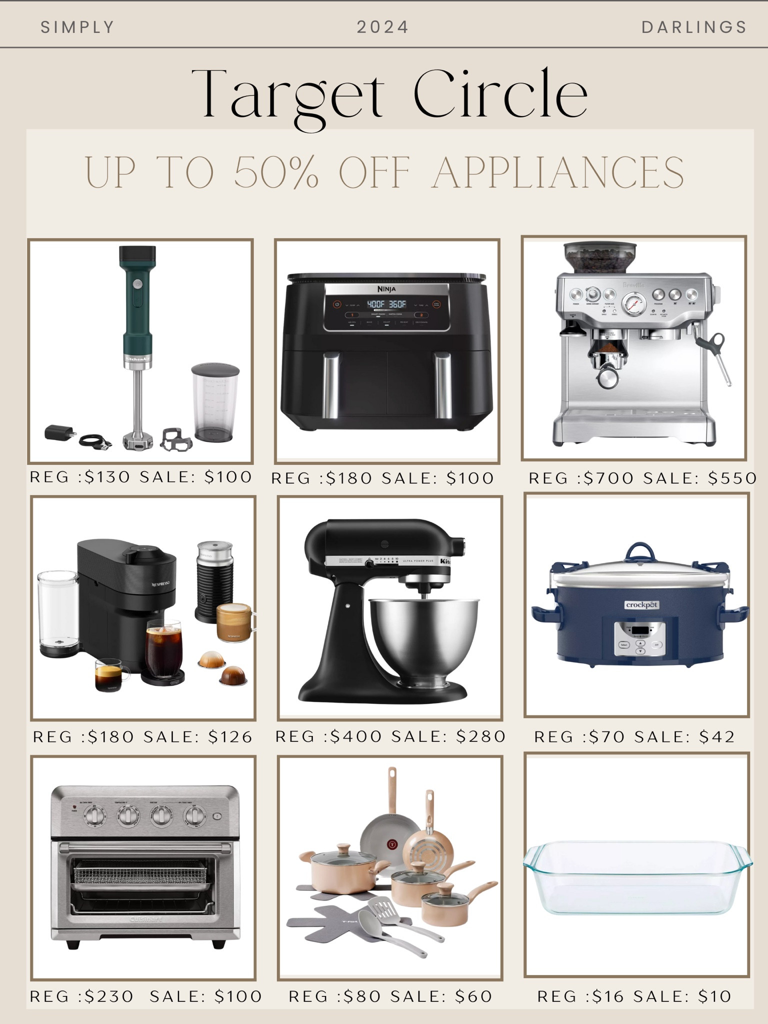 Target circle week- up to 50% off appliances 

#LTKxTarget