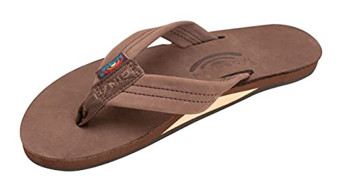 Rainbow Sandals Women's Premier Leather Single Layer Wide Strap Expresso Size 11 | Amazon (US)