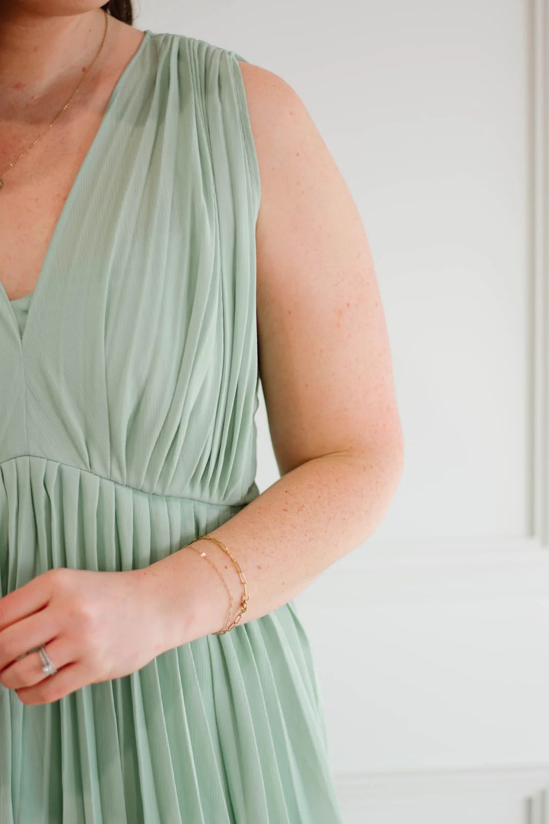 Sage Pleated Maxi Dress | Mad About Style Boutique