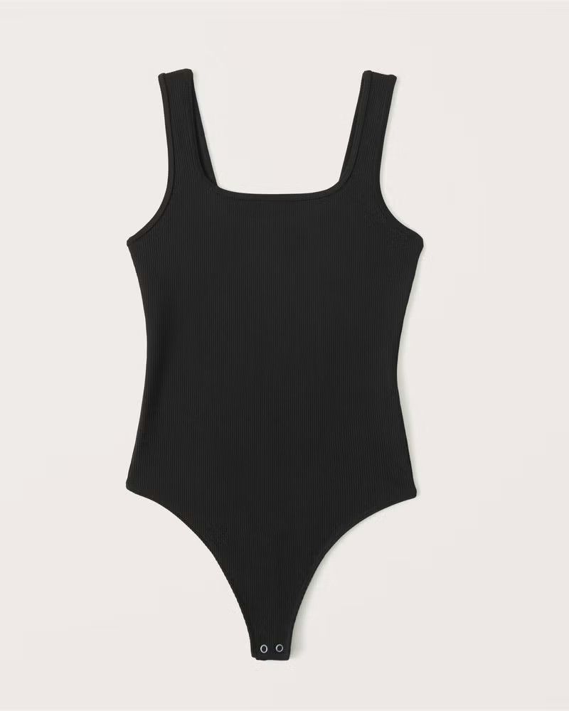 Women's Seamless Rib Fabric Tank Bodysuit | Bodysuits | Abercrombie & Fitch (US)