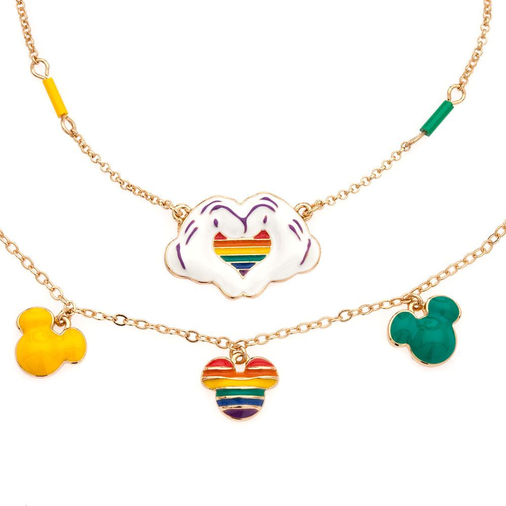 Mickey Mouse Layered Necklace – Disney Pride Collection | Disney Store
