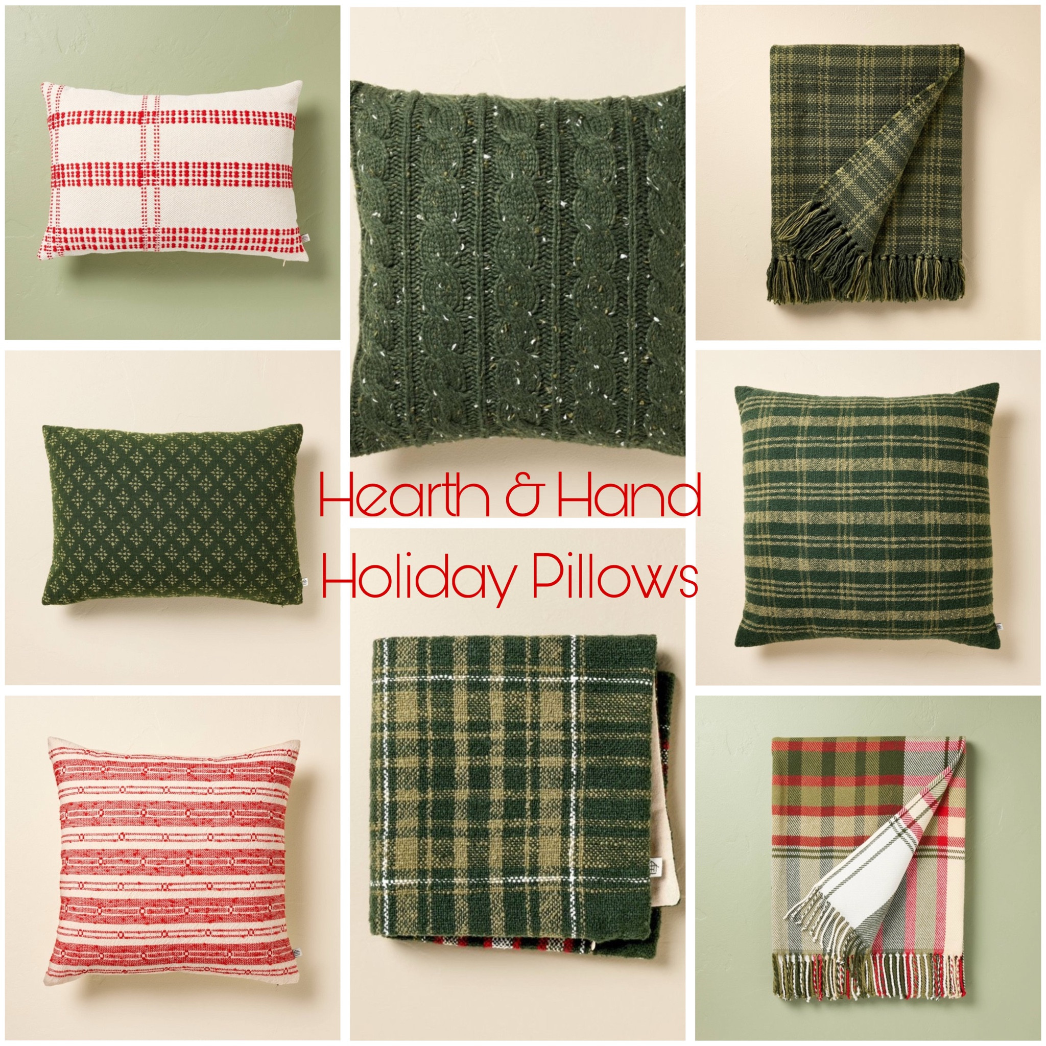 Hearth &amp; Hand Holiday Pillows &amp; Throws

#LTKHome #LTKSeasonal #LTKxTarget