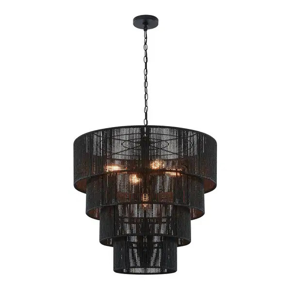KAWOTI 5-Light 4-Tiered Bohemian Pendant Light - Bed Bath & Beyond - 37500726 | Bed Bath & Beyond