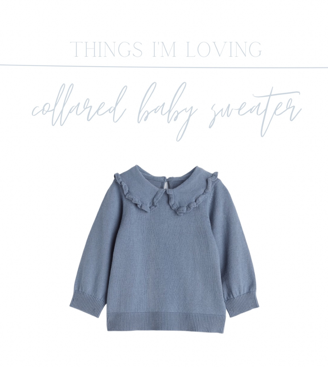 Baby girl collared sweater. Only $12.99! Baby clothes // toddler fall clothes 