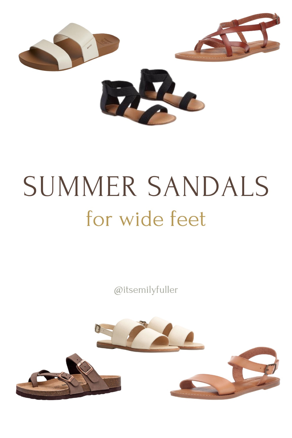 I asked my followers for their favorite wide feet friendly sandal recommendations, and compiled the most common answers!