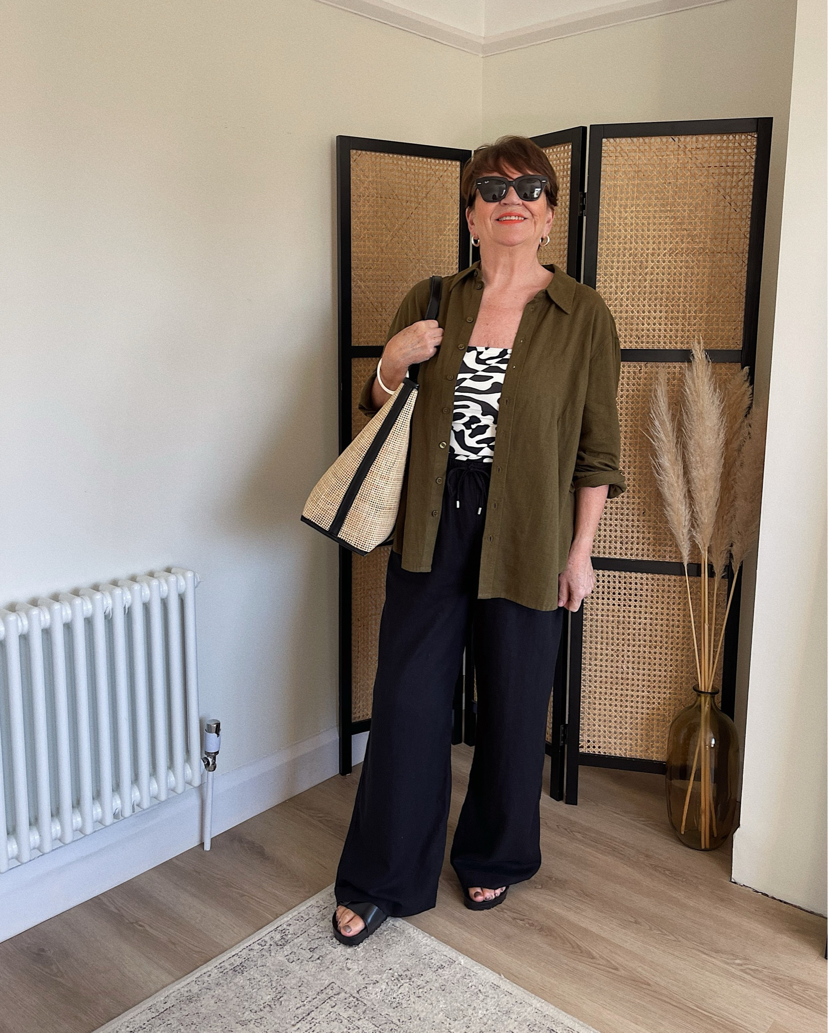 Styling with Mum

Poolside holiday outfit

Wearing..

A size 16 in the Nobody’s Child Khaki Green Linen-blend Oversized Shirt

A size 14 in the M&S Tummy Control Printed Square Neck Swimsuit

A size 12 petite in the M&S Black Linen Blend Wide Leg Trousers. My Mum is 5ft4 in height

Birkenstock Eva Arizona black sandals

Rayban State-street sunglasses

M&S rattan shopper bag


Holiday outfit, poolside outfit, beach look, mum and daughter style, styling Mum

#LTKfamily #LTKSeasonal #LTKeurope