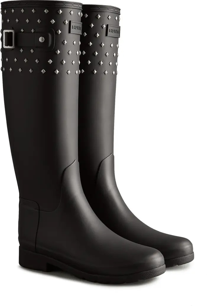 Hunter Refined Stud Waterproof Tall Rain Boot | Nordstromrack | Nordstrom Rack