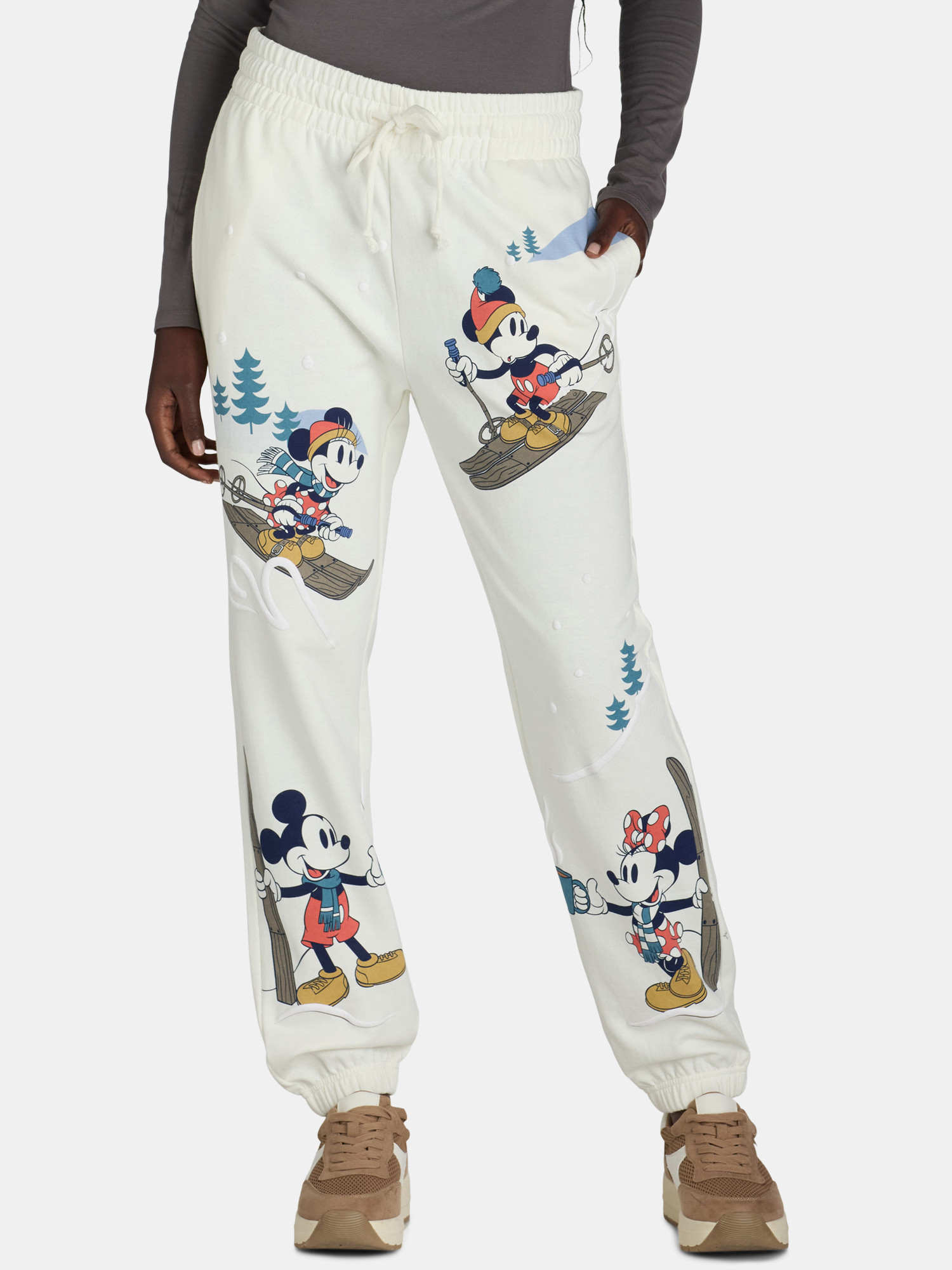 Disney Mickey Mouse Women's Winter Graphic Joggers | Walmart (US)