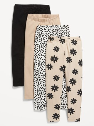 Full-Length Leggings 4-Pack for Toddler Girls | Old Navy (CA)