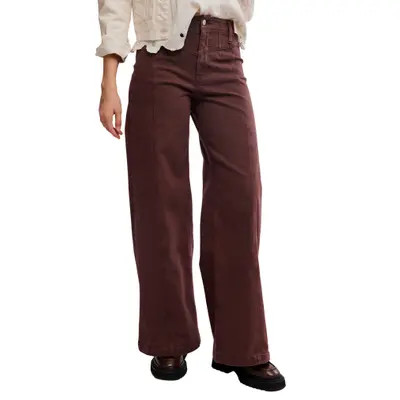 Free People Libre Front Yoke Wide Leg Jeans in Thyme at Nordstrom, Size 33 | Nordstrom
