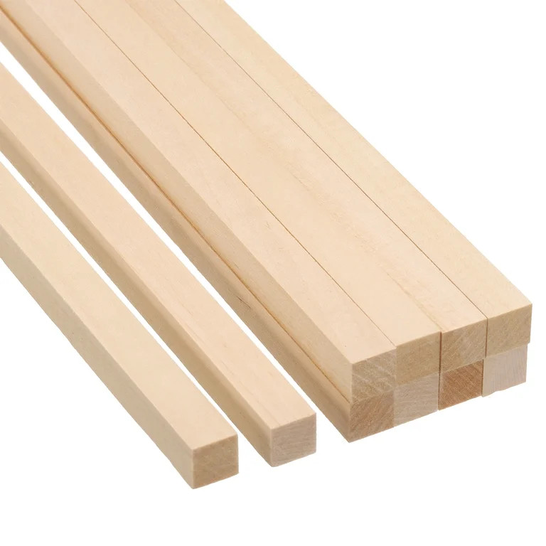 Uxcell 1/2 Inch Dowel Rods Wood Sticks 12 Inch Long Square Wooden Dowels 10 Pcs - Walmart.com | Walmart (US)