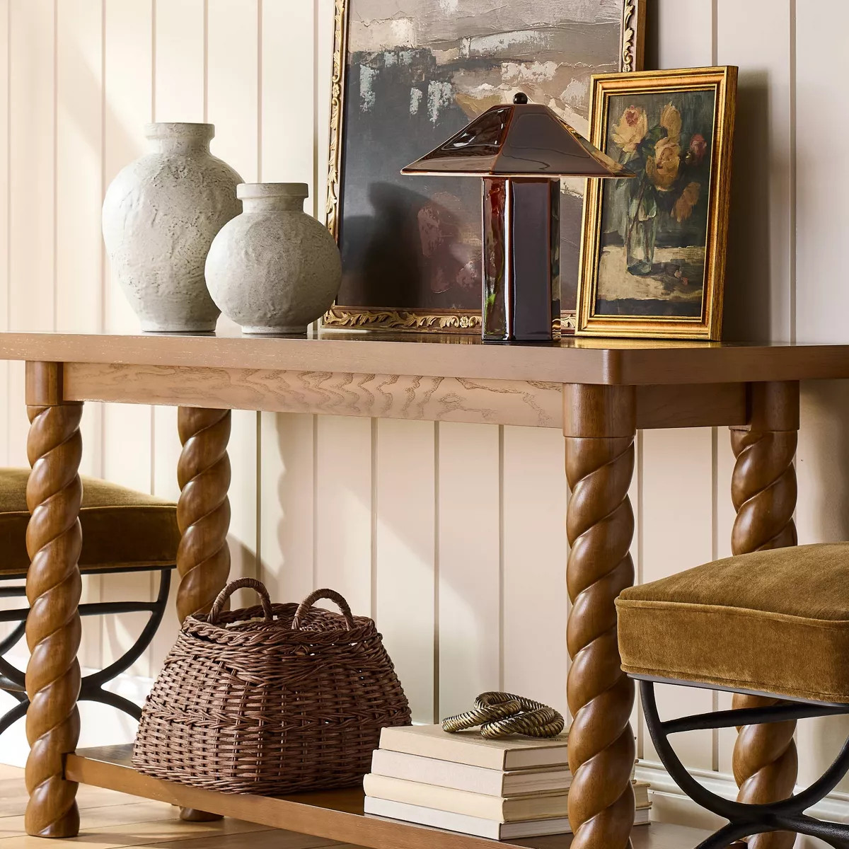 Square Rattan Basket Dark Brown - Threshold™ designed with Studio McGee | Target