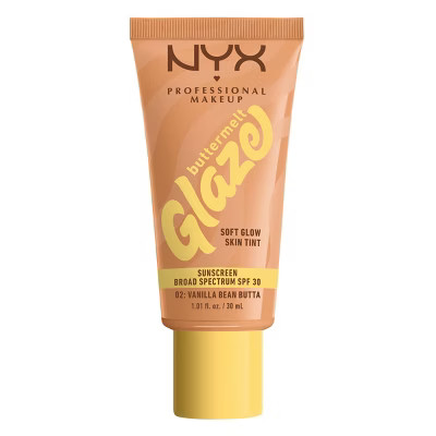 NYX Professional Makeup Buttermelt Glaze Skin Tint with SPF 30 - Vanilla Bean Butta - 1.01 fl oz | Target