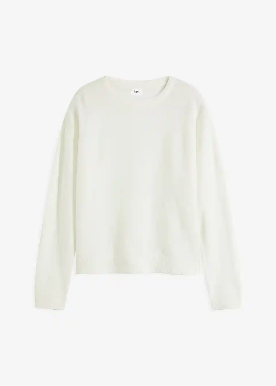 Rundhalspullover mit überschnittener Schulter | Bonprix DE