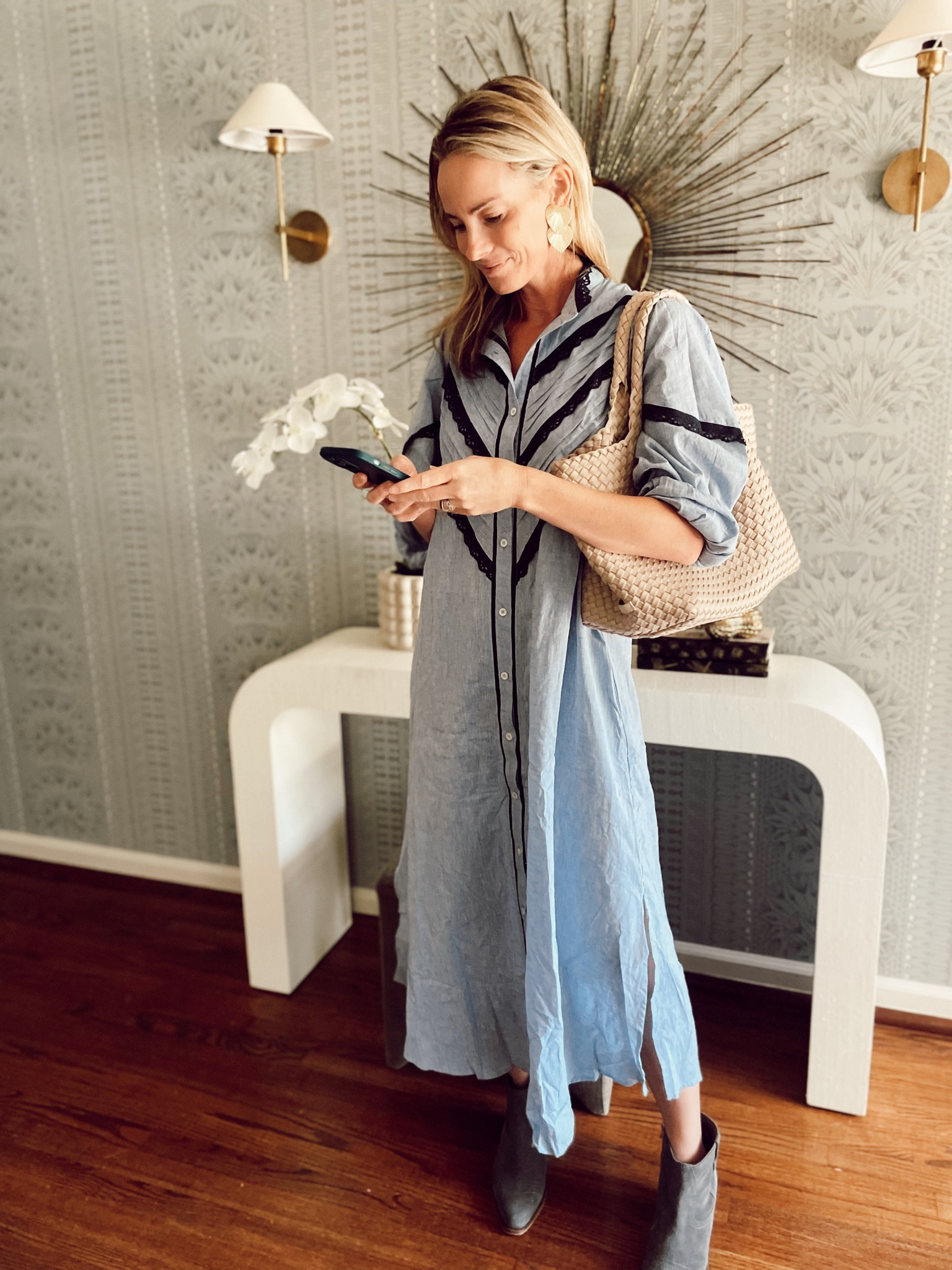 jolene chambray midi dress L.Williams on LTK