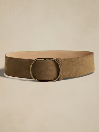 Wide Vegan Suede Belt | Banana Republic Factory