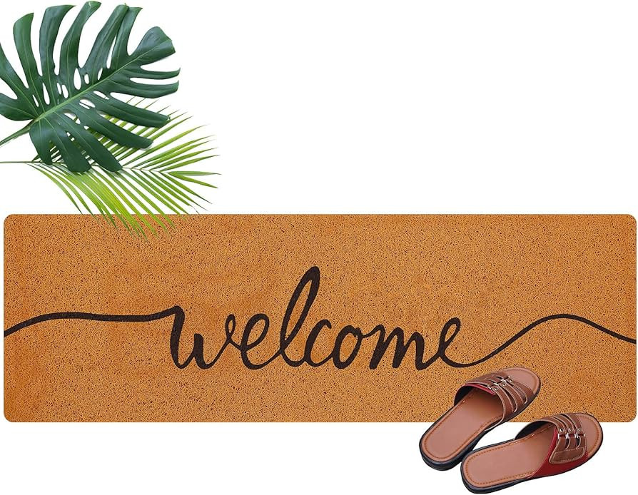 Long Doormat 48''x16'' Front Door Mat for Entrance Inside Outdoor Large Decorative Door Rug Welco... | Amazon (US)