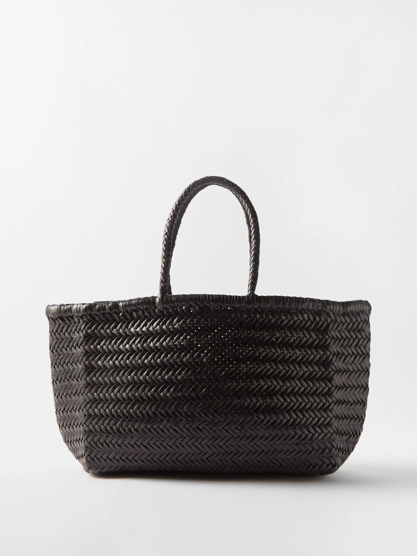 Triple Jump large woven-leather basket bag | Dragon Diffusion | Matches (UK)