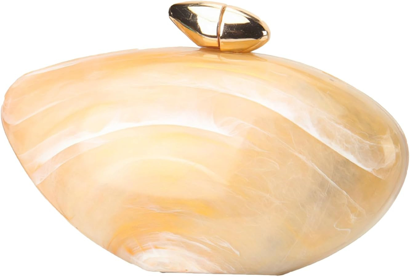 Bolso de mano de acrílico de moda para mujer, bolso de hombro ovalado de mármol de moda 2025 | Amazon (US)