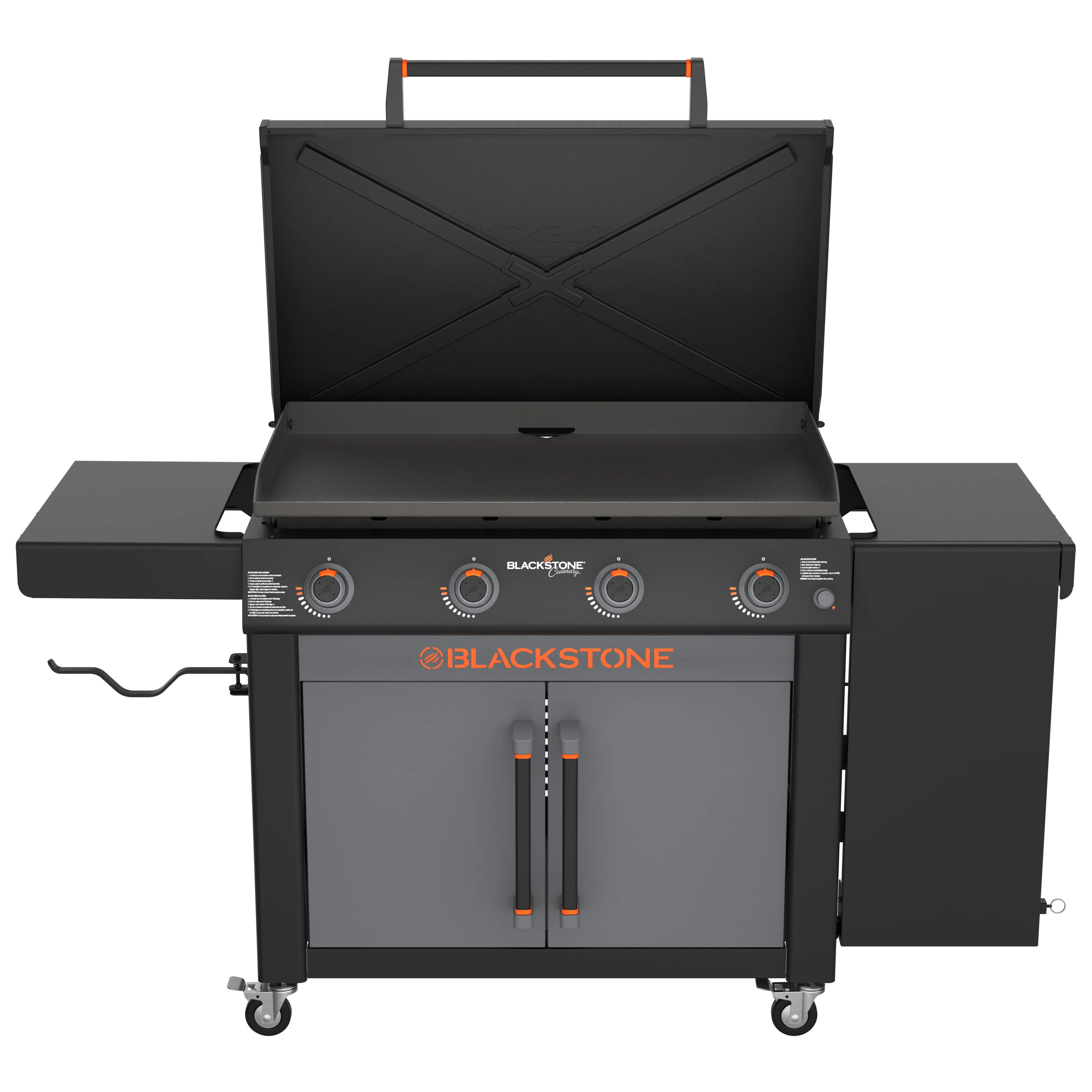 Blackstone 36"" Culinary Omnivore Griddle with Side Table 4-Burner Liquid Propane Flat Top Grill ... | Lowe's