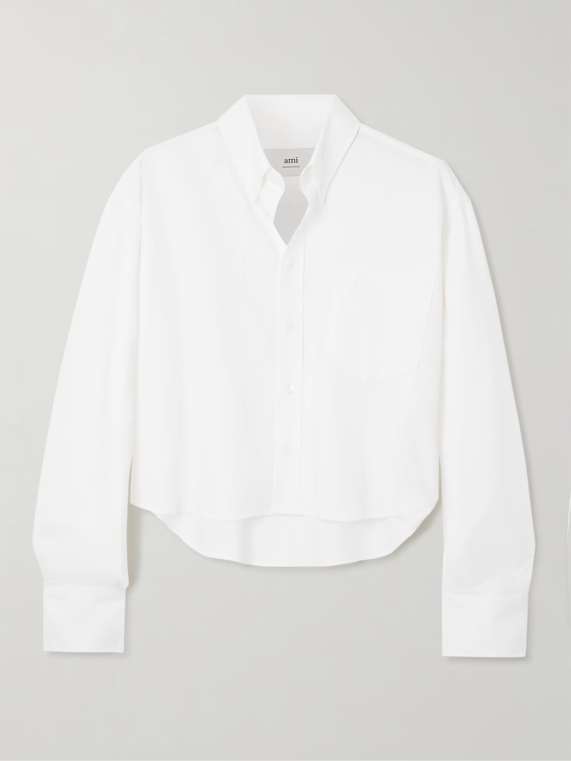 ADC embroidered cropped cotton Oxford shirt | NET-A-PORTER (UK & EU)