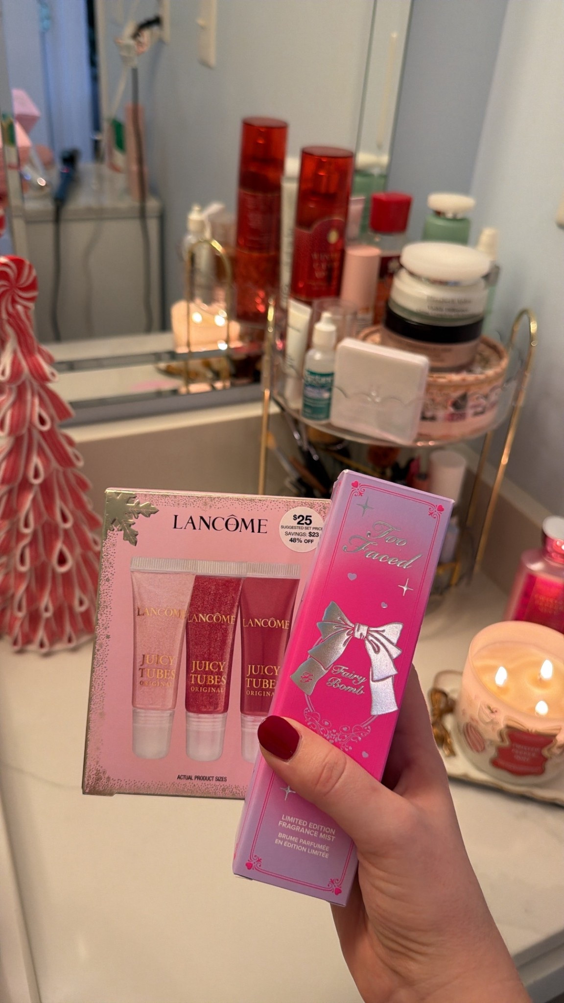 I’m a sucker for Christmas packaging and I had to grab these two! Got so many more cute ones but saving those for Christmas gifts!🎀✨



#LTKHoliday #LTKGiftGuide #LTKBeauty
