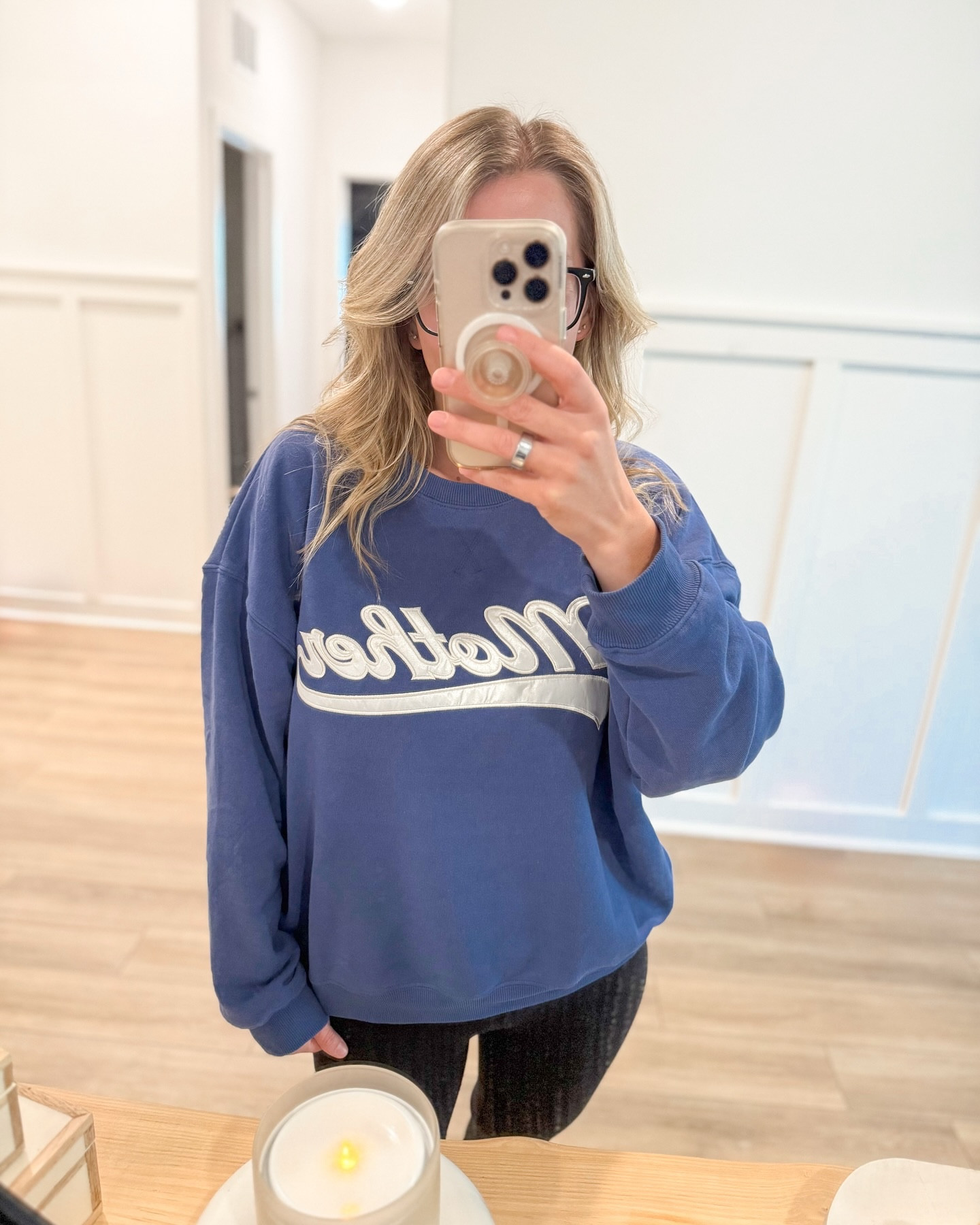 MOTHER 💙 This sweatshirt is my new Favoriteeee 😍 Runnn they are on sale for only $15 right now!! Comment “Mother” to shop 🎯 #mothersday #mother #targetmom #targetfind #newattarget