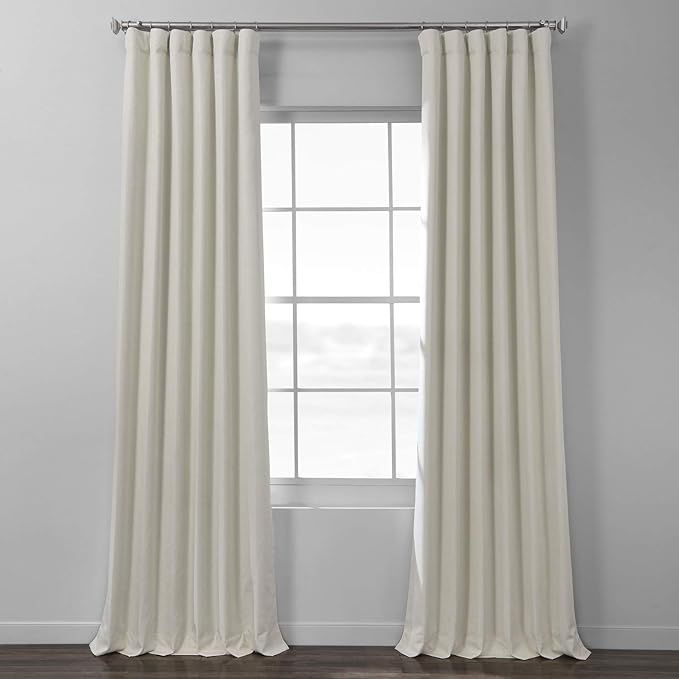 HPD Half Price Drapes Hotel Blackout Curtains for Living Room Italian Textured Faux Linen 50 X 96... | Amazon (US)