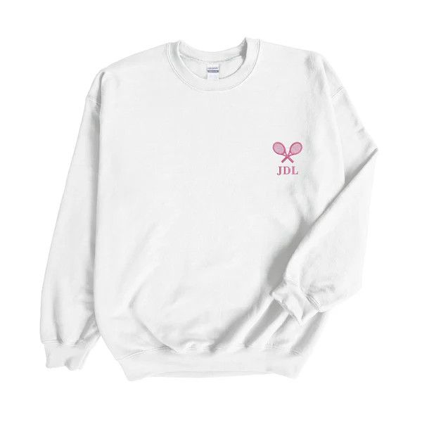 Monogram Motif Sweatshirt | Sprinkled With Pink