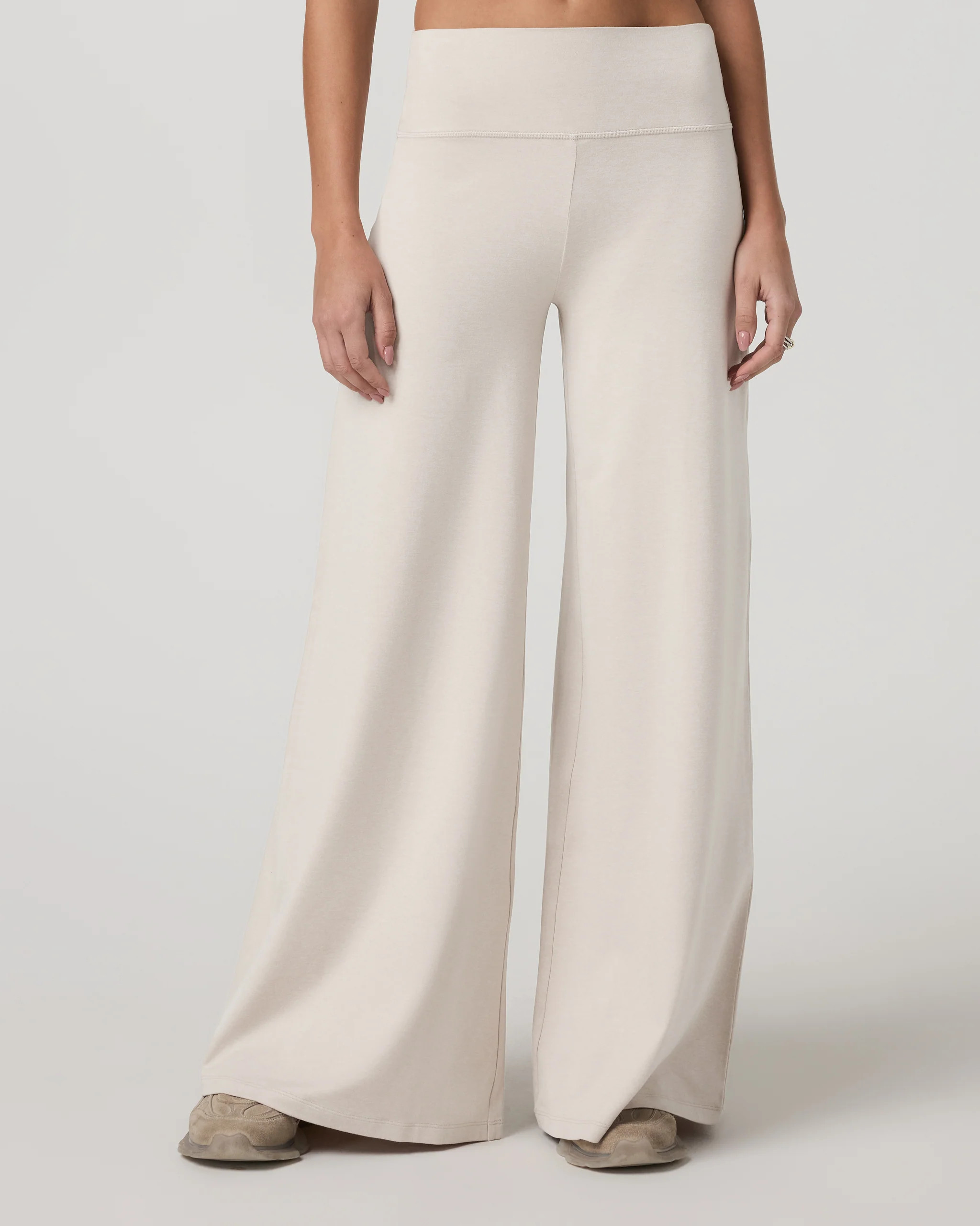 Vuori Halo Easy Wideleg Pants | Ecru Heather | XXS | Vuori Clothing (US & Canada)