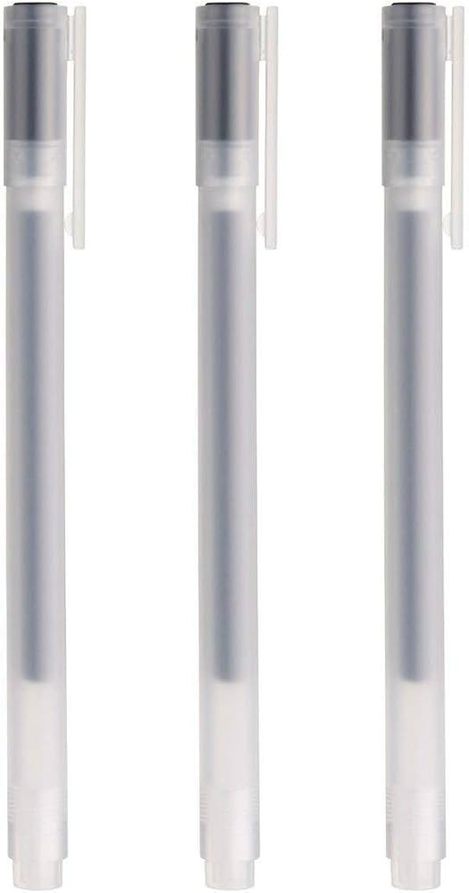 Muji Gel Ink Ball Point Pen, Black, 0.38mm, Pack of 3 (Japan Import) | Amazon (US)