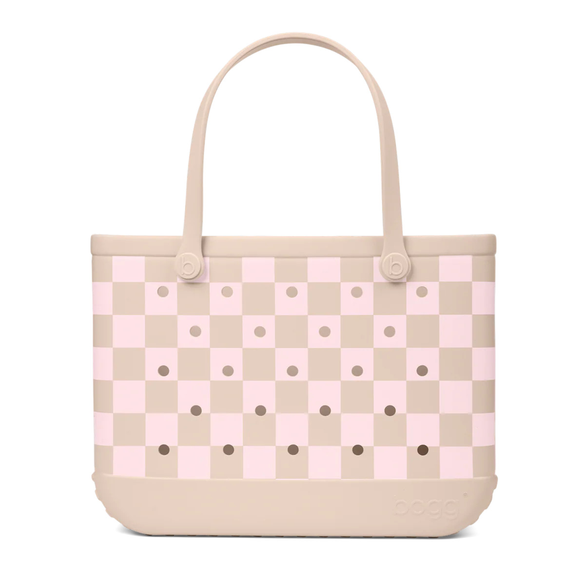 Original Bogg Bag - Checkered Linen/ Pink Marshmallow | Bogg
