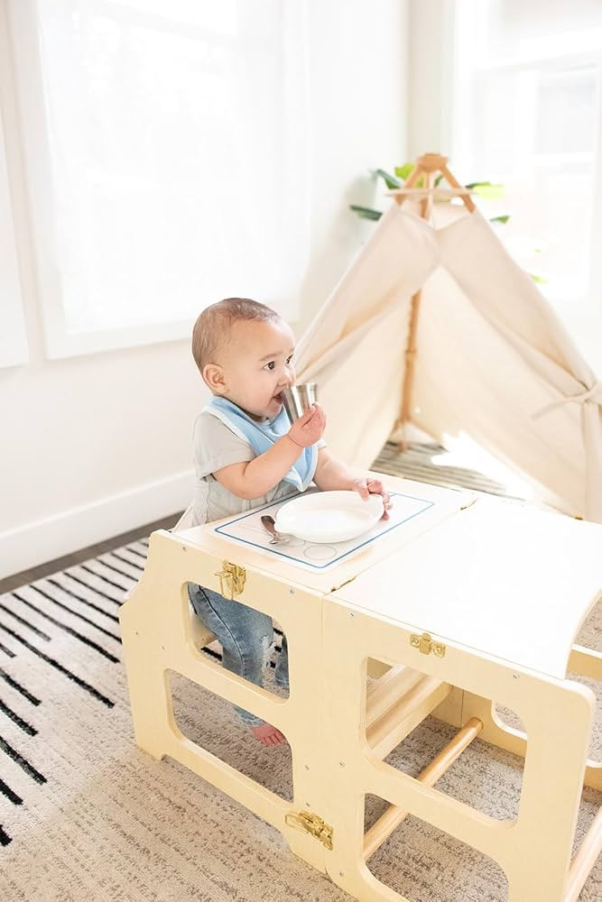 Montessori Learning Tower by Peariwinkle® | 2-in-1 Convertible Desk, Toddler Tower | Amazon (US)