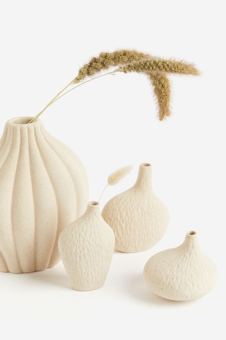 Stoneware Mini Vase - White - Home All | H&M US | H&M (US + CA)