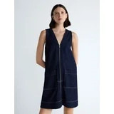 Free Assembly Women's and Women's Plus Sleeveless Denim A Line Mini Dress, Sizes XS-4X | Walmart (US)