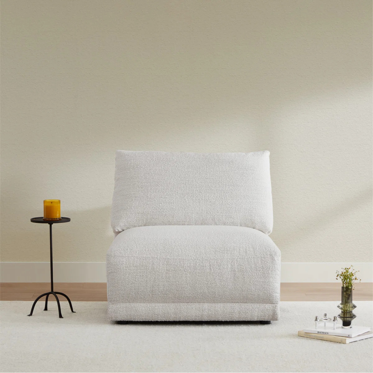 Bodhild Boucle Upholstered Accent Chair | Wayfair North America