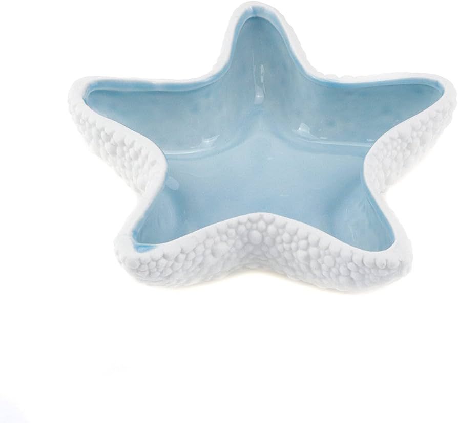 MY MIRONEY Ceramic Jewelry Dish Small Starfish Shape Jewelry Tray Rings Bracelet Trinket Holder O... | Amazon (US)