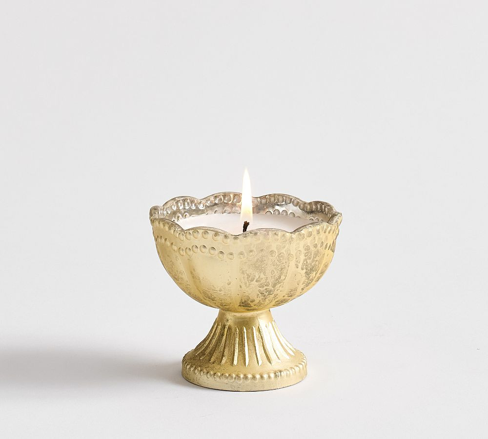 Fluted Mercury Candle - Laurel &amp; Incense | Pottery Barn (US)
