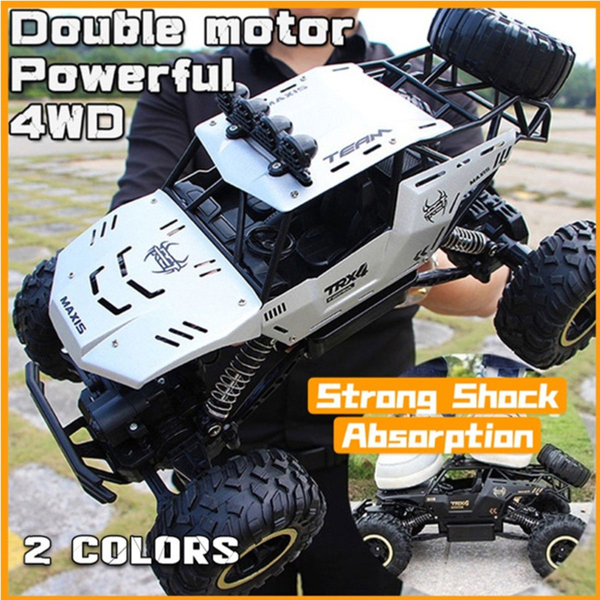2021 Latest 1:12 4WD RC Monster Truck Off-Road Vehicle 2.4G Remote Control Buggy Crawler Car Toy ... | Walmart (US)