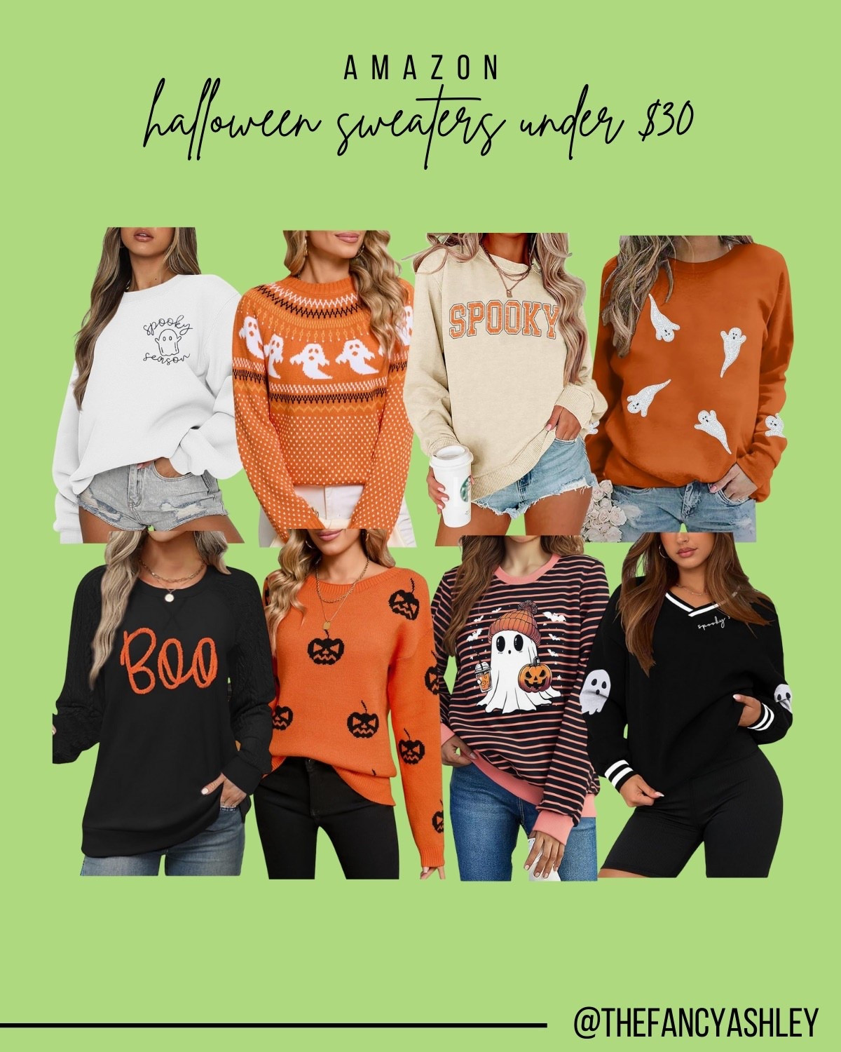 Obsessed with these spooky, cute Amazon Halloween sweaters under $30! Halloween season perfection. Pair with your favorite jeans and boots for the cutest fall look. Perfect for getting into the spooky spirit!


#LTKStyleTip #LTKSeasonal #LTKFindsUnder50