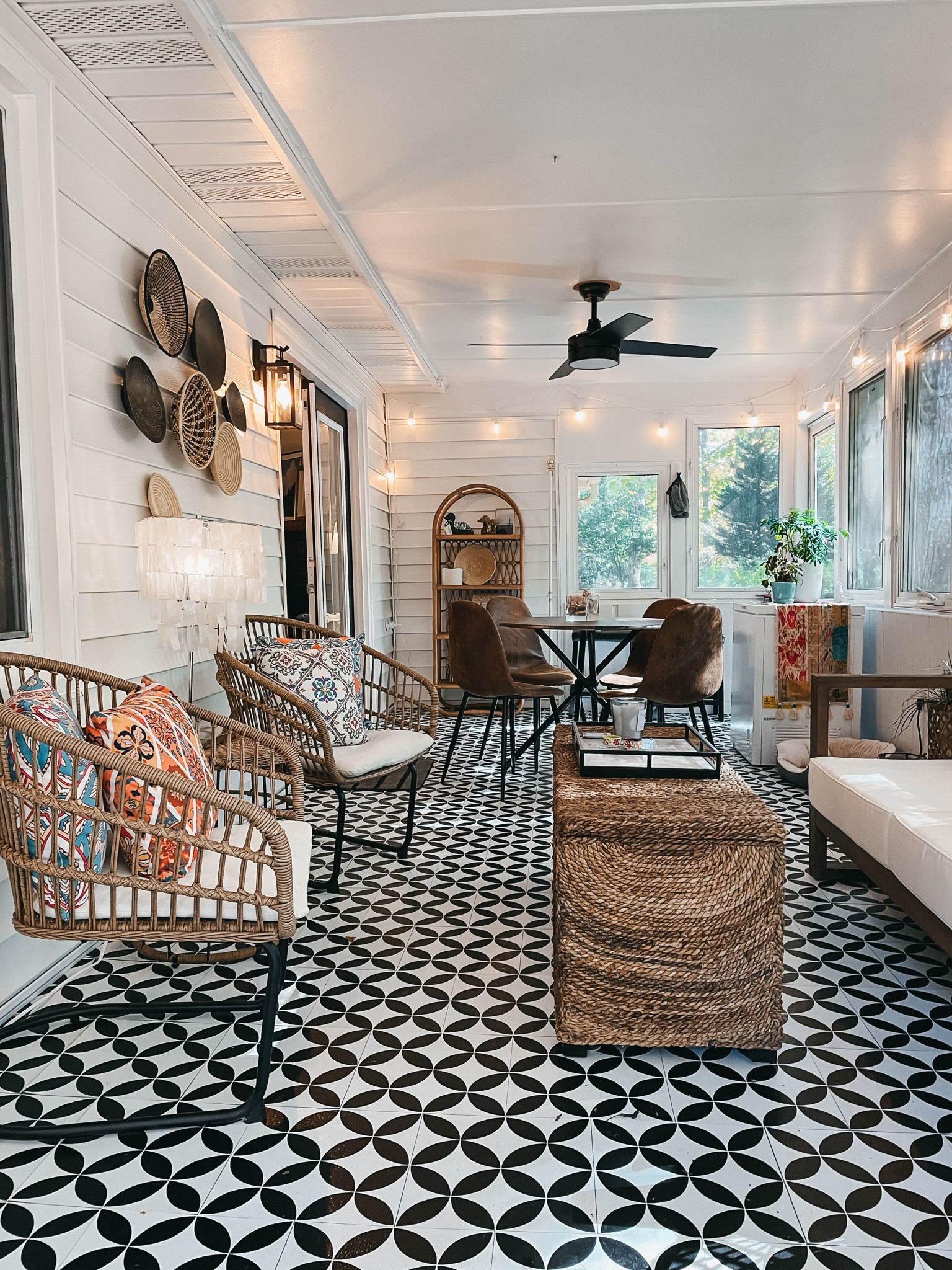 More of our “client coastal boho bungalow” sunroom project!!

#LTKSeasonal #LTKhome