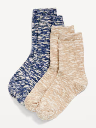 Marled-Knit Camp Crew Socks 2-Pack for Boys | Old Navy (US)