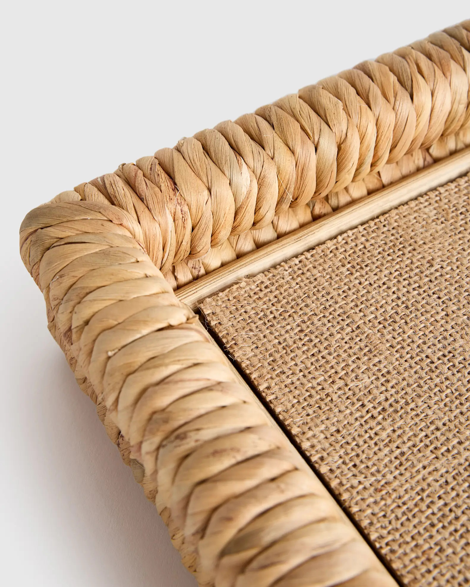Handwoven Rectangular Decorative Tray | Quince