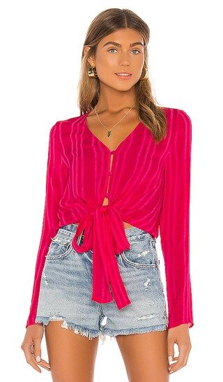 Briana Tie Detail Top | Revolve Clothing (Global)