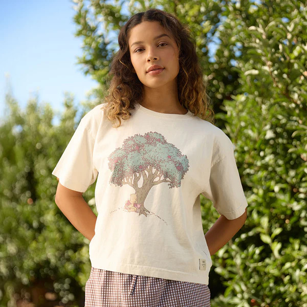 Disney Winnie the Pooh & Tree Oversized Tee, Natural | Albion Fit