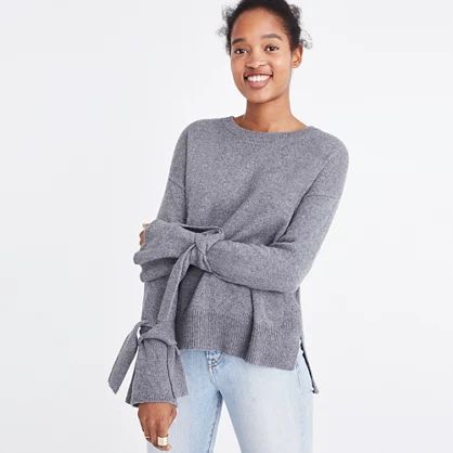 Tie-Cuff Pullover Sweater | Madewell
